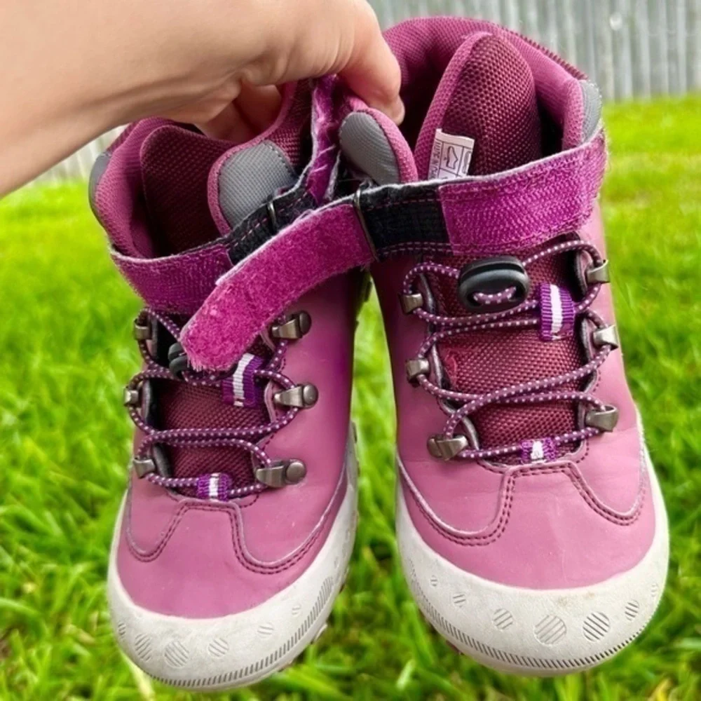 Mishansha girls hiking shoes elastic band adjustable buckle